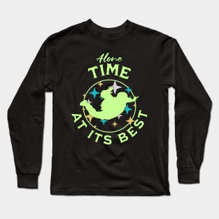 Alone time at its best, skydiving, introvert, free fall Long Sleeve T-Shirt